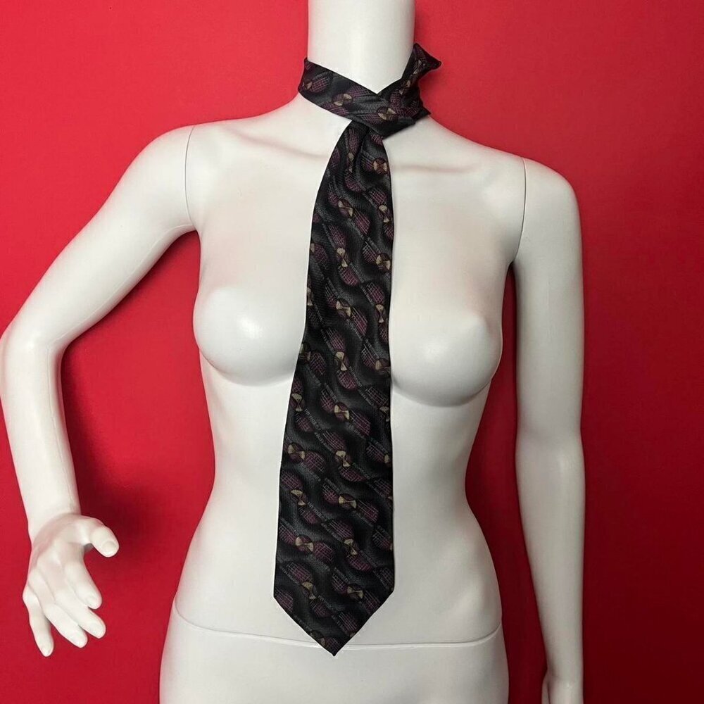 Alfani / Abstract patterned dress tie 🖤💜​​​​​​​